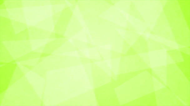 Calce Animata Colore Verde Basso Poli Forme Geometriche Sfondo Minimo — Video Stock