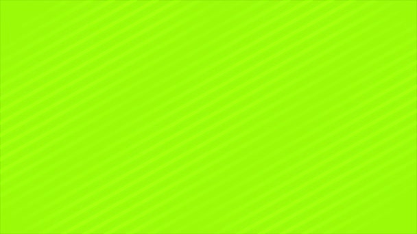 Animé Lignes Diagonales Simples Élégantes Fond Vert Lime — Video