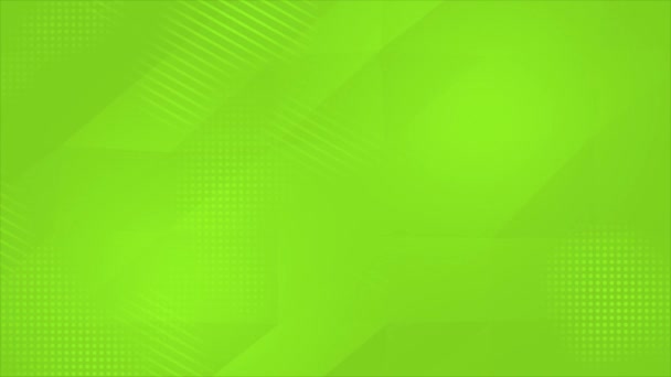 Animated Abstract Lime Green Tech Low Poly Corporate Background Multiple — Stock Video
