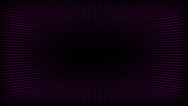 Анимированный Абстрактный Темный Фон Перемещение Точек Сетки Фона Введения Логотипа — стоковое видео