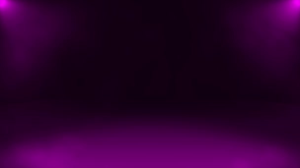 Анімований Рожевий Дим Повільному Русі Рожеві Оптичні Промені Світла Димом — стокове відео
