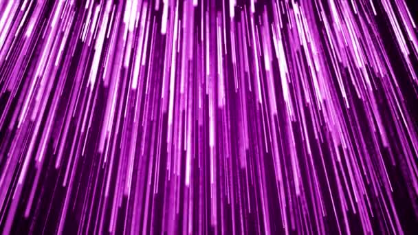 アニメーションされたピンクの輝く粒子シャワーは 動く粒子 エレガントで深い抽象的な舞台背景で落ちます — ストック動画