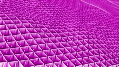 Canlandırılmış pembe renk 3d küp dalga deseni oluşturur basit ve klas arkaplan, en küçük şekiller geometrik arkaplan