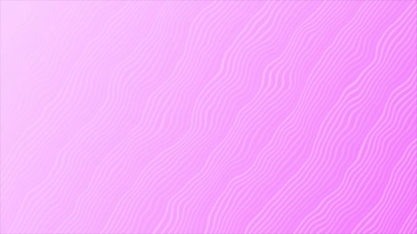 Анимированный Розовый Цвет Прост Прост Построении Линий Минимальном Геометрическом Фоне — стоковое видео
