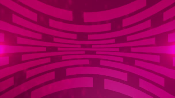 Анимированные Вращающиеся Полосы Простой Элегантный Фон Пурпурный Красный Цвет Фон — стоковое видео