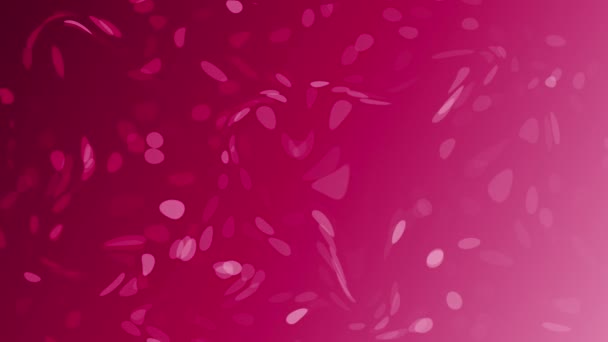 Анимированный Пурпурный Красный Цвет Круговые Точки Плавающий Абстрактный Фон Шаблона — стоковое видео