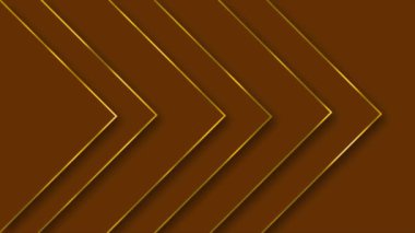Animasyon Soyut Üçgen şekilleri altın çizgili, altın çizgiler Lüks arka plan