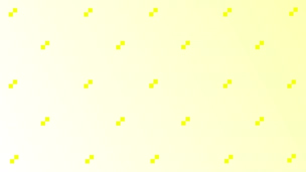 Анімований Простий Напівтоновий Жовтий Білий Квадратний Фон Фон Квадратних Форм — стокове відео