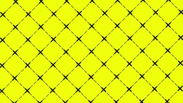 アニメーション 抽象的なデジタル移動点線技術背景 正方形の幾何学的な形の背景 — ストック動画