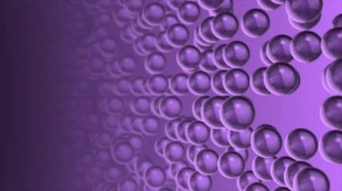 Canlandırılmış soyut 3D cam toplar geometrik fütüristik arka plan, şeffaf 3d cam top arka plan