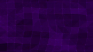 Canlandırılmış soyut çizgiler ve noktalar yavaş yavaş yüksek teknolojili arka plan, gelecekteki şebeke şablon teknolojisi arka planı