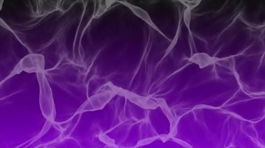 Canlandırılmış Soyut dijital parçacık dalgası yüksek teknolojili mor arkaplan, animasyon siber veya teknoloji arka planı