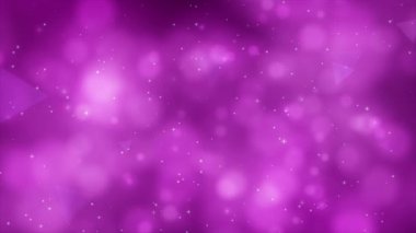 Canlandırılmış pembe renk bulanık bokeh parçacıkları soyut arkaplan
