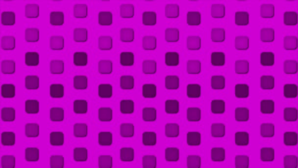 Animado Simple Elegante Púrpura Cuadrados Caja Patrón Geométrico Fondo — Vídeo de stock