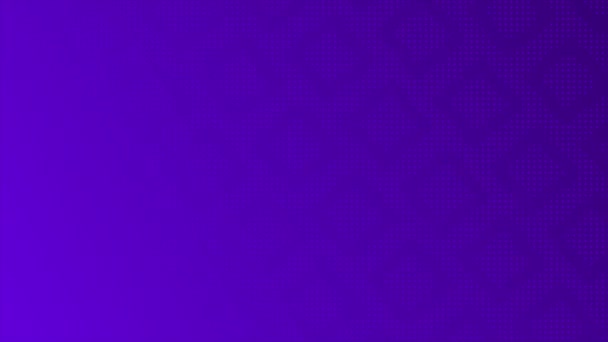 动画抽象技术背景 紫色半色调发光随机点和网格 — 图库视频影像