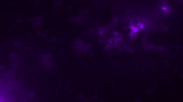 动态抽象烟雾模式 高科技未来技术紫色背景下的抽象模式 — 图库视频影像