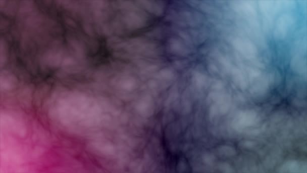Humo Azul Púrpura Animado Cámara Lenta Con Textura Nube Fondo — Vídeos de Stock