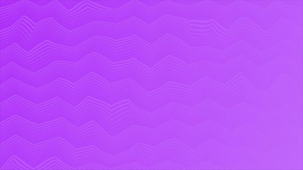 Анимированный Фиолетовый Цвет Простой Элегантный Зигзаг Шаблон Линии Минимальный Геометрический — стоковое видео
