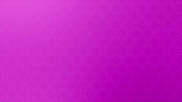 Animado Simples Elegante Cor Rosa Formas Quadradas Fundo Padrão Pontilhado — Vídeo de Stock