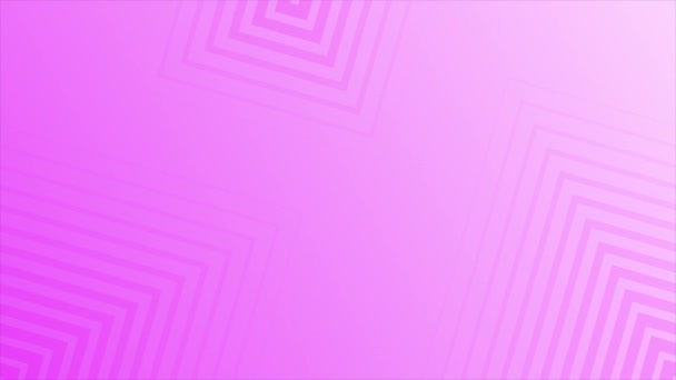 アニメーションエレガントな繰り返しライン幾何学的なパターンの背景 ピンクの並列ストライプは背景を可能にします — ストック動画