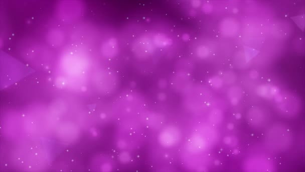 Animatie Roze Kleur Wazig Bokeh Deeltjes Abstracte Achtergrond — Stockvideo