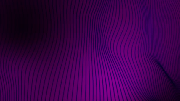 Color Animado Rosa Líneas Tira Cámara Lenta Sobre Fondo Oscuro — Vídeos de Stock