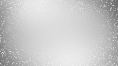 Canlandırılmış Basit kutu deseni geometrik dijital beyaz renk döngüsü arkaplan ve sunum için temiz alan