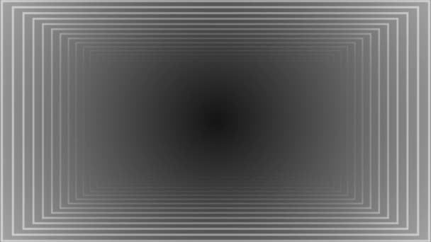 Анімовані Білий Чорний Кольори Паралельні Лінії Глибина Темний Фон Білий — стокове відео