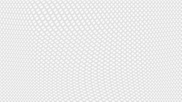 动画白色和黑色简单圆形圆点最小几何圈背景 — 图库视频影像