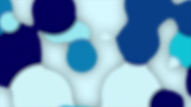 Animado Real Azul Fluido Patrón Abstracto Fluido Fluido Fondo Abstracto — Vídeos de Stock