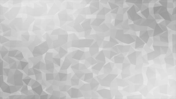 Animado Color Blanco Abstracto Bajo Diseño Polivinílico Meneo Complejo Geométrico — Vídeo de stock