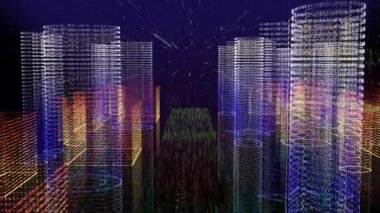 Canlandırılmış Basit ve zarif Mavi renk gradyanı en düşük arkaplan