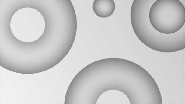 Animatie Witte Lijnen Bewegen Zeshoekige Patroon Zwarte Kleur Achtergrond — Stockvideo