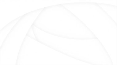 Canlandırılmış Beyaz renk kompleksi ve zarif çoklu şekiller geometrik fütüristik döngü tablosu