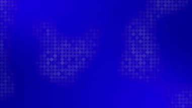 Canlandırılmış Mavi renkli yüksek teknolojili dairesel noktalar fütüristik döngülü arka planda görünüp kayboluyor