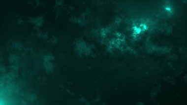 Canlandırılmış soyut duman deseni, yüksek teknolojili fütüristik teknoloji siyah arka planda soyut desen