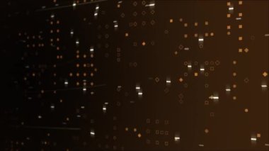 Animasyon teknolojisi büyük veri arkaplanı konsepti, yüksek teknolojili parlak parçacıklar fütüristik arkaplan