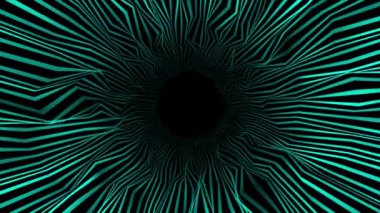 Animasyon yüksek teknoloji, siyah arkaplan üzerinde paralel çizgiler, gelecekteki karanlık tünel arka planı.