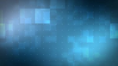 Animasyon Dijital Küçük Kareler desenli fütüristik Arka plan Video, Kareler yüksek teknoloji arka planı