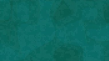 Canlandırılmış Soyut Desen Cyan renk geometrik arkaplan, dairesel noktalar soyut model arkaplan