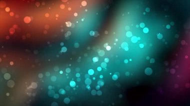 Canlandırılmış Renkli Parıltı kabarcıkları yukarı doğru ilerleyen fütüristik soyut arkaplan parçacıkları