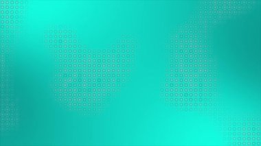 Canlandırılmış cyan rengi yüksek teknolojili dairesel noktalar gelecekteki döngüsel arka planda görünüp kayboluyor