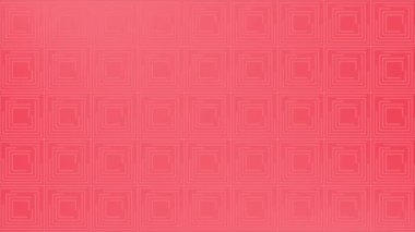 Canlandırılmış kırmızı renkli kare kare desen geometrik basit tasarım arkaplanı