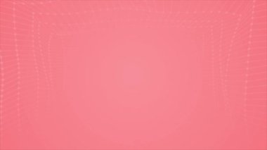 Canlandırılmış kırmızı renkli yüksek teknolojili ağ tünel geometrik geleceksel teknoloji arka planı