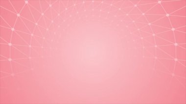 Canlandırılmış kırmızı renkli yüksek teknolojili ağ tünel geometrik geleceksel teknoloji arka planı