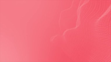Sunum için canlandırılmış kırmızı renk dalgalı desen parçacıkları temiz minimum arkaplan
