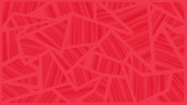 Canlandırılmış Kırmızı renk soyut tasarım paralel çizgiler şablon kırmızı geometrik şekiller döngü arka plan