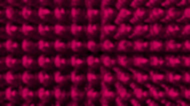 Canlandırılmış Magenta kırmızı renk bulanık 3d parıltılı küreler tasarım soyut model geometrik arkaplan