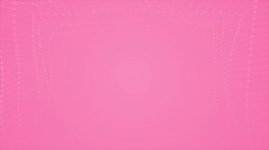 Canlandırılmış Magenta kırmızı renkli yüksek teknolojili ağ tüneli geometrik fütüristik teknoloji arka planı