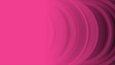 Animasyon Magenta kırmızı renk yarı çember Geleceği gösteren ve kaybolan şekilleri tekrarlıyor